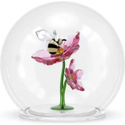 Idyllia Sfera in Vetro con Ape e Fiori